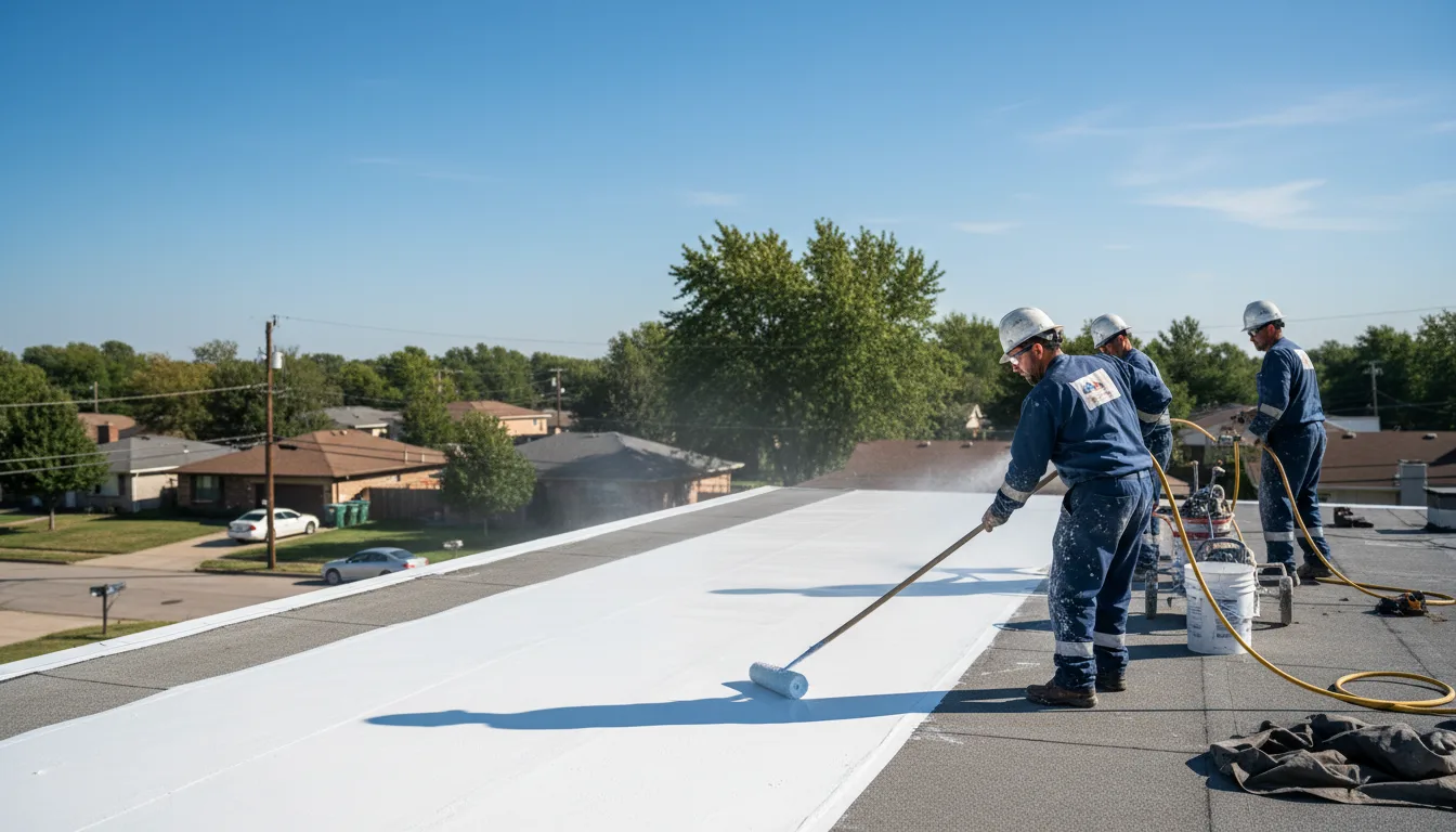 Commercial roof coating in Grand Saline, TX near me